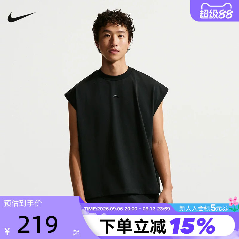 NIKE耐克男子26夏季新款篮球运动透气休闲无袖T恤背心 IF2564-010图片
