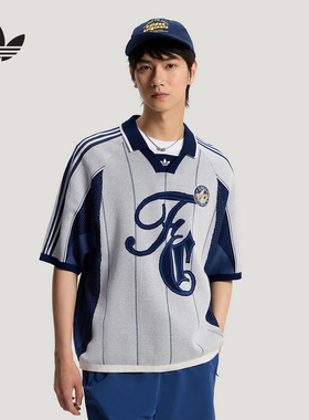 adidas阿迪达斯三叶草翻领POLO衫夏男女短袖T恤半袖针织衫 KY2159
