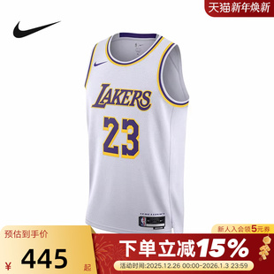 nike耐克NBA湖人队勒布朗·詹姆斯篮球背心男速干球衣DN2081 103