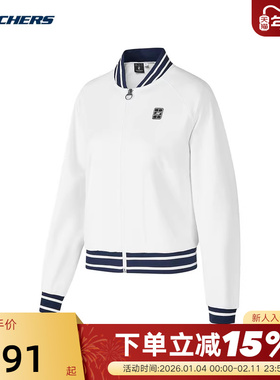 Skechers斯凯奇女款立领针织外套户外运动休闲夹克 P324W021/0019