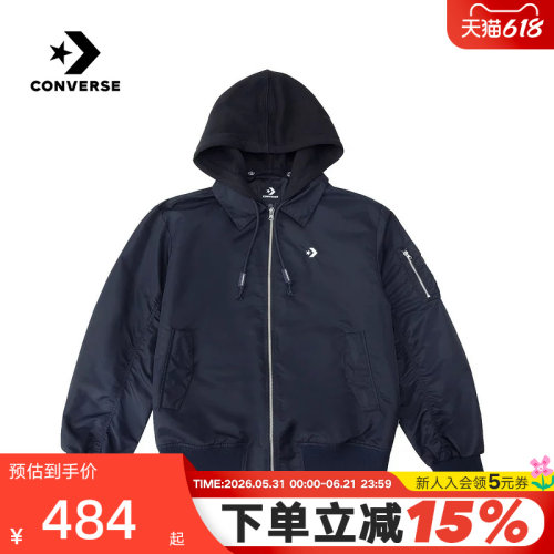 Converse匡威2026春男女休闲外套宽松舒适运动夹克 MCJ414-GHM