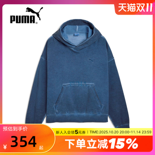 635302 宽松落肩休闲运动连帽卫衣 男女情侣套头衫 PUMA彪马冬季