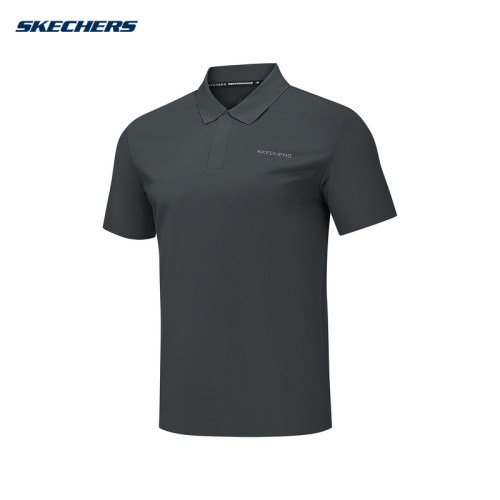 Skechers斯凯奇2026夏男运动短袖针织T恤透气休闲POLO衫 P326M033