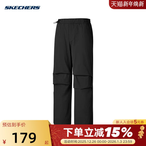 SKECHERS斯凯奇女子秋冬新款运动休闲工装长裤P325W126/0018