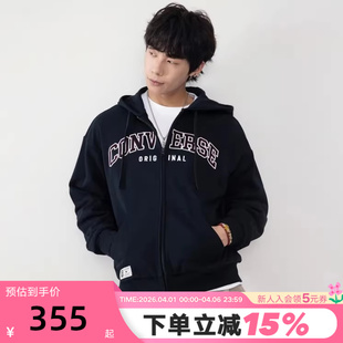 UCJ085 023 舒适外套 Converse匡威冬男女复古休闲针织连帽衫