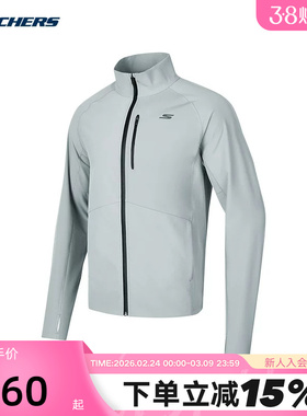 Skechers斯凯奇秋男士百搭简约运动风梭织立领外套P424M214/028Q