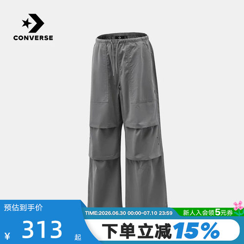 Converse匡威女款运动休闲长裤百搭潮流直筒裤工装裤 WCJ686-G6M