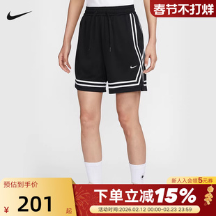 NIKE耐克女子短裤夏季新款篮球运动训练速干透气五分裤FQ4545-010