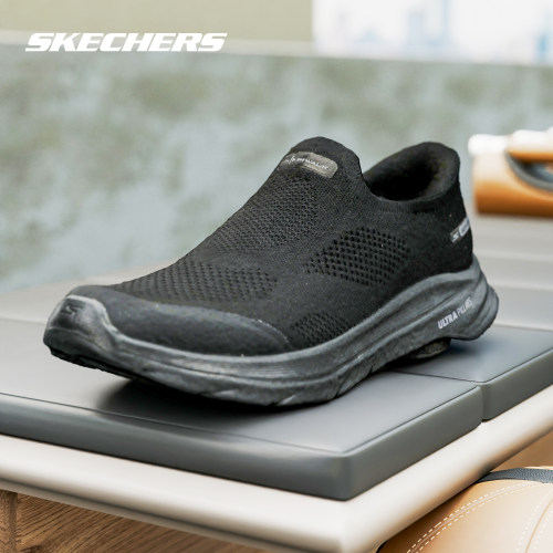 Skechers斯凯奇闪穿一脚蹬健步鞋透气休闲运动男鞋 216784/BBK