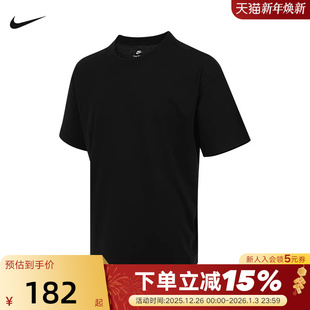 运动休闲透气黑色圆领T恤IB4420 针织衫 010 夏新款 NIKE耐克男短袖