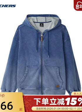 Skechers斯凯奇春男女同款针织连帽外套L125U008/053S