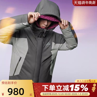 adidas阿迪达斯连帽加厚短款 男保暖夹克外套KC2508 羽绒服秋冬装