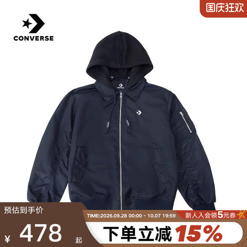 Converse匡威2026春男女休闲外套宽松舒适运动夹克 MCJ414-GHM