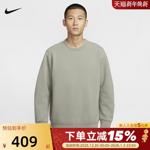纯色圆领卫衣HQ6965 FIT男子针织上衣秋新款 320 DRI Nike耐克24.7