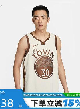 耐克NBA金州勇士队斯蒂芬·库里男子速干球衣针织背心HM5981-123
