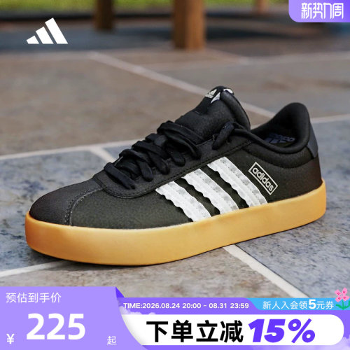 adidas阿迪达斯T头鞋2026春女VL COURT 3.0运动休闲板鞋 IH6601