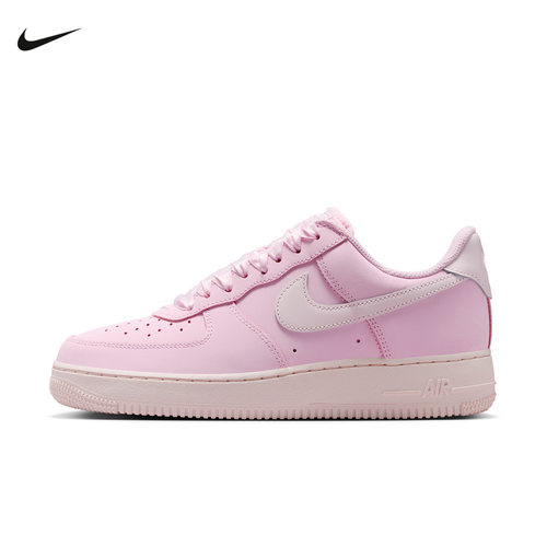 Nike耐克女鞋AIR FORCE 1空军一号AF1粉色运动休闲板鞋IR0871-600