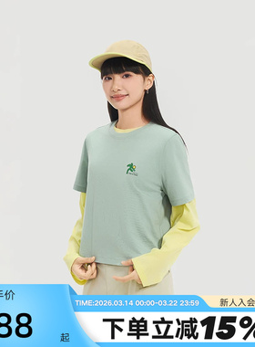 PONY波尼春季新品女子休闲运动耐磨抗菌凉感短袖T恤251W2AT21