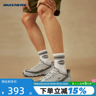 斯凯奇闪穿鞋夏季男士百搭厚底增高老爹鞋舒适运动休闲鞋 232408