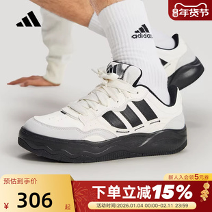 adidas阿迪达斯街头风板鞋2026春LITE SHUFFLE缓震运动鞋 KH9022