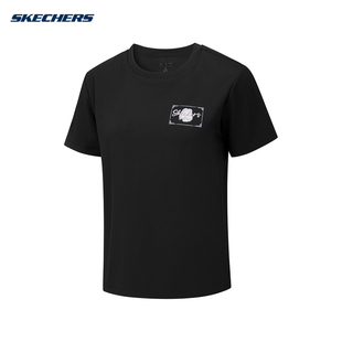 P226W119 休闲圆领T恤衫 Skechers斯凯奇26夏女士运动短袖 简约时尚