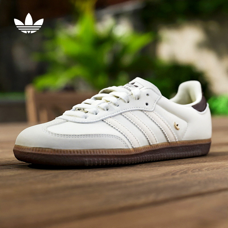 adidas阿迪达斯三叶草T头鞋2026春女SAMBA OG小白鞋德训鞋IH6628