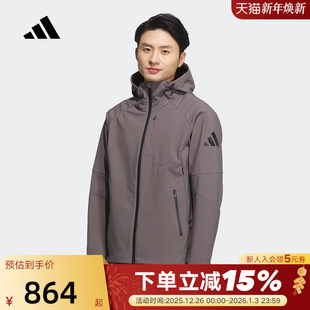 adidas阿迪达斯连帽外套秋冬男TRACK KA1225 TOP科技感梭织夹克