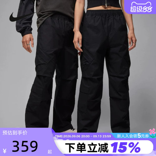 Jordan耐克工装裤男长裤夏季飞人直筒裤宽松透气运动裤HV0531-010