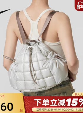 Nike耐克女包春秋新款运动小包轻盈便携手铃包双肩背包HQ6693-072