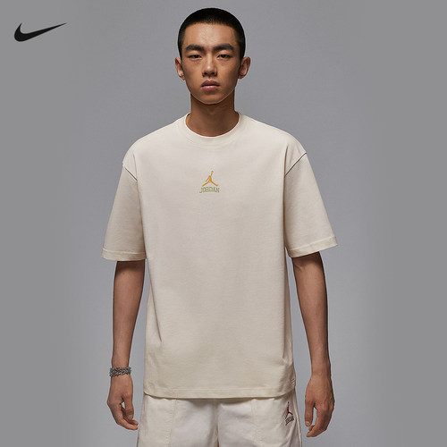 Nike耐克短袖男夏新款Jordan背标宽松复古圆领运动T恤IM3354-047
