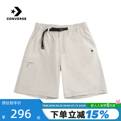 Converse匡威新品2026夏男梭织短裤舒适休闲运动裤 MCJ760-GJR
