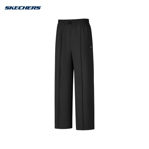 Skechers斯凯奇2026夏女士休闲运动梭织长裤直筒阔腿裤 P226W077
