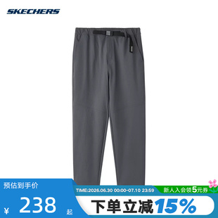 Skechers斯凯奇男裤运动休闲裤梭织长裤 L424M016/0403