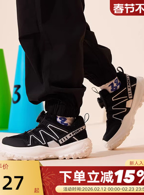 PONY童鞋儿童运动鞋男童鞋女童春夏新跑步鞋慢跑系列242K1RN27BK