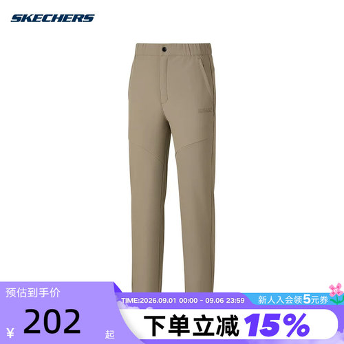斯凯奇冬新款女户外运动休闲裤舒适裤子直筒裤P325W107/00YF