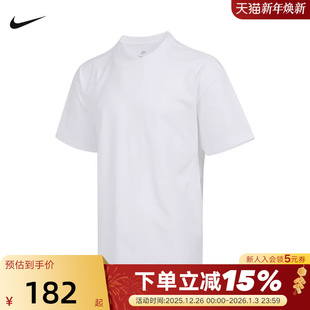 运动休闲透气白色圆领T恤IB4420 针织衫 100 夏新款 NIKE耐克男短袖
