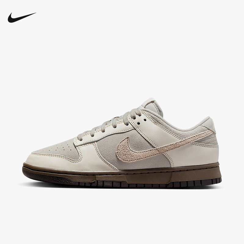 NIKE耐克男鞋平底鞋DUNK灰白色复古胶底运动鞋低帮板鞋FD9746-001