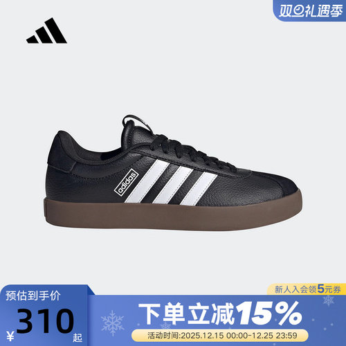 adidas阿迪达斯T头鞋VL COURT 3.0德训板鞋女运动休闲鞋 ID8796