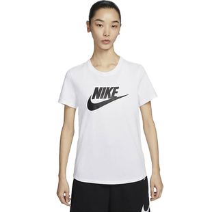nike耐克女子印花T恤夏季运动休闲轻便透气半袖上衣棉短袖DX7907