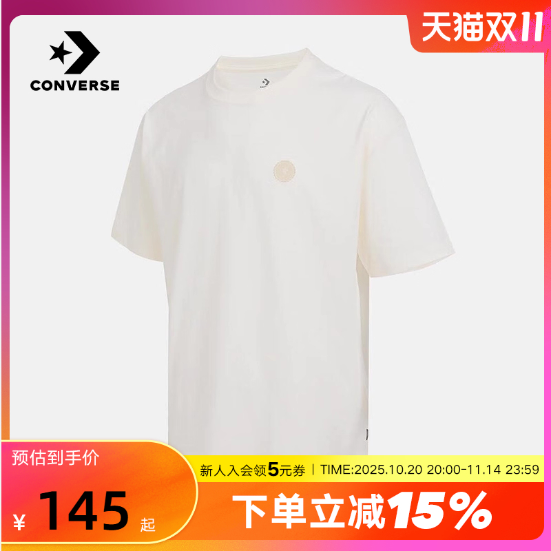 Converse匡威2025秋男圆领休闲短袖简约百搭运动T恤 MCJ644-W2Y