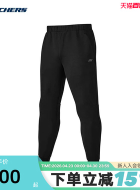 Skechers斯凯奇男子春季新款运动休闲针织长裤 P322M035/0018