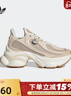 adidas阿迪达斯三叶草「浮蝶鞋」冬女OZVENUZ厚底运动鞋 KI0558