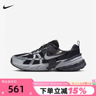 FD0736 Nike耐克女鞋 005 机能跑步鞋 复古厚底老爹鞋 V2K RUN黑银
