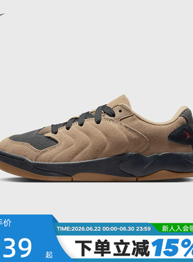 Nike耐克男鞋JORDAN SESSION棕黑色低帮复古板鞋运动鞋IB3731-200