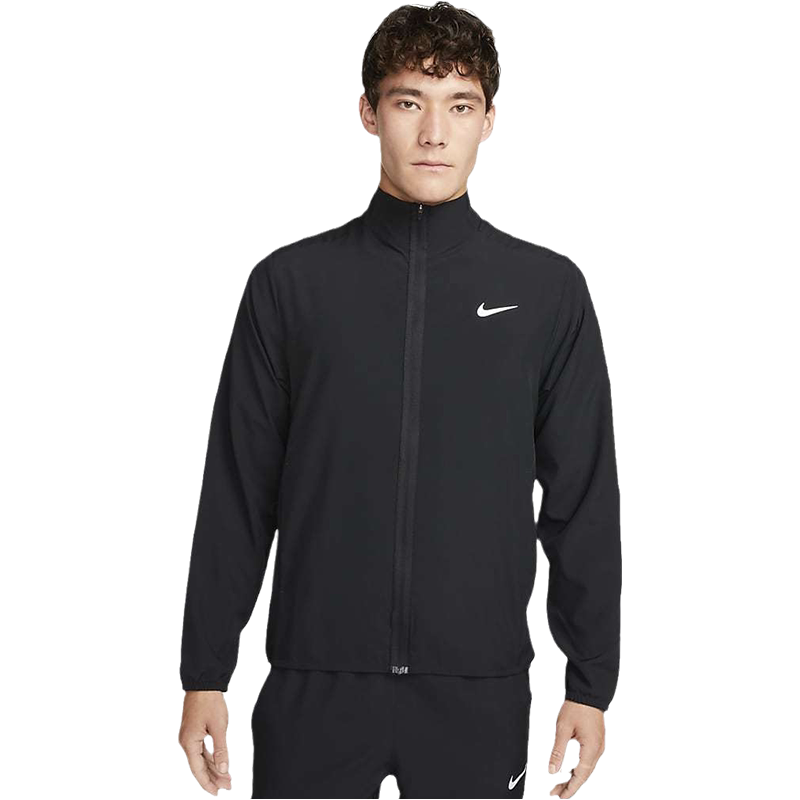 Nike耐克男子跑步夹克夏季新款梭织防风训练速干立领外套FB7500