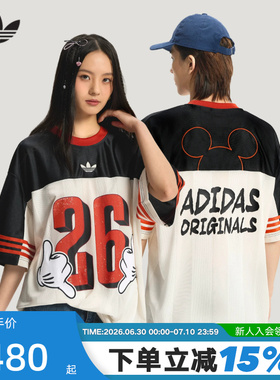 adidas阿迪达斯三叶草迪士尼联名T恤