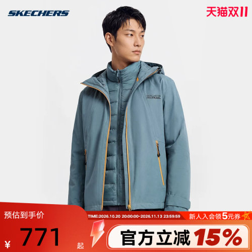 SKECHERS(斯凯奇)（新品）2026冬男冲锋衣 P426M038-011T