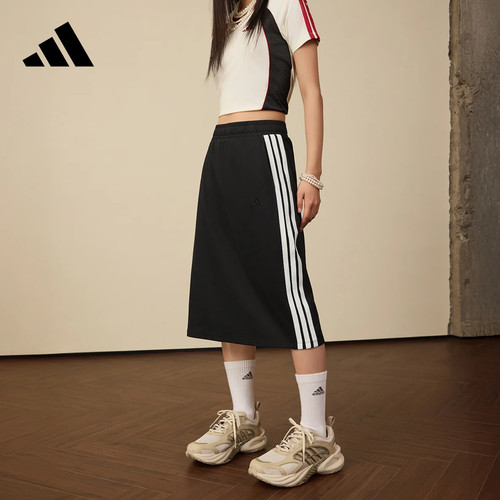 adidas阿迪达斯2026夏新品女子凉感棉质运动休闲半身裙 KS5348