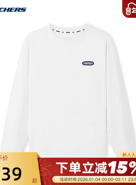 斯凯奇针织长袖2026年春季新品男女同款T恤亲肤百搭上衣 L226U031