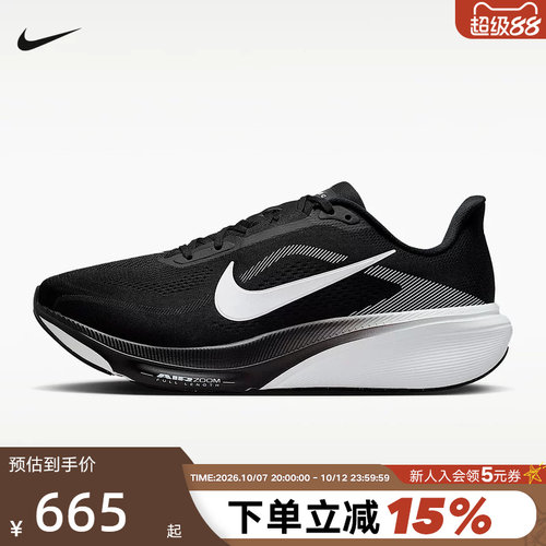 NIKE耐克宽版飞马42男鞋新款Pegasus 42缓震公路跑步鞋IR1228-001